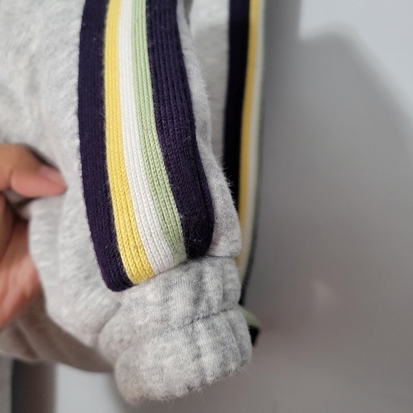 Whiteroom+Cactus Heathered Gray Side Stripe Jogger Sweatpants - Picture 7 of 10